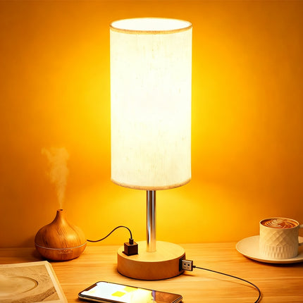 Metal touch lamp with modern minimalist design