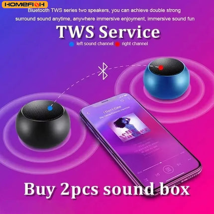 Compact Bluetooth speaker with enhanced bass diaphragm