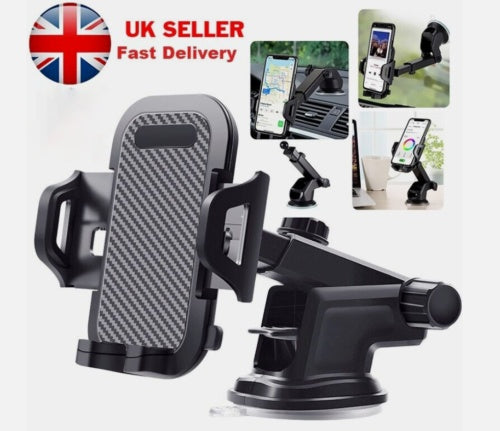 Universal mobile phone holder for car black