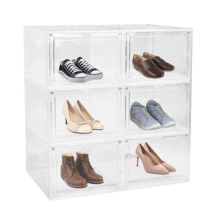 Modern rectangular transparent shoe storage box