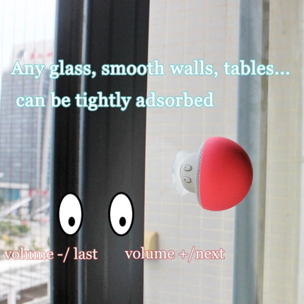 Mushroom Bluetooth speaker attached to tile