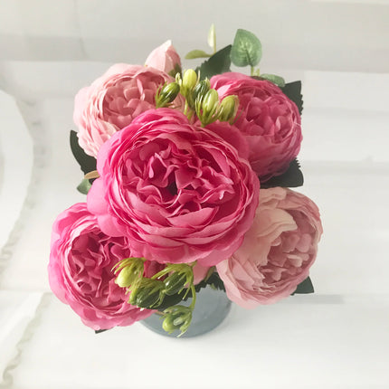 Peony artificial flower bouquet pack