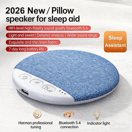 Close up of wireless pillow speaker device