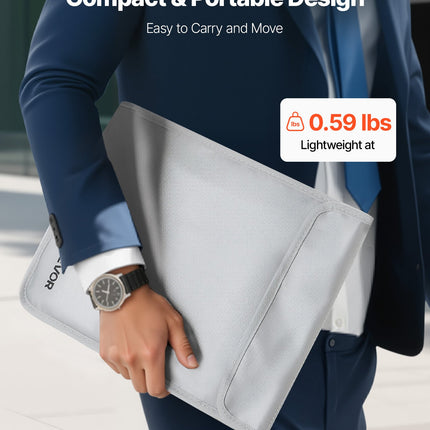 Portable document fireproof bag