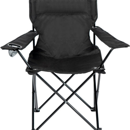 Portable foldable camping chair steel frame durable fabric