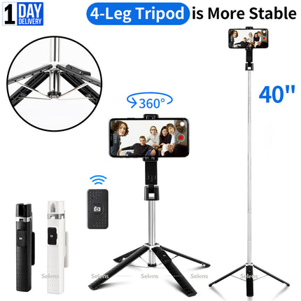 Lightweight and portable selfie stick tripod for travel