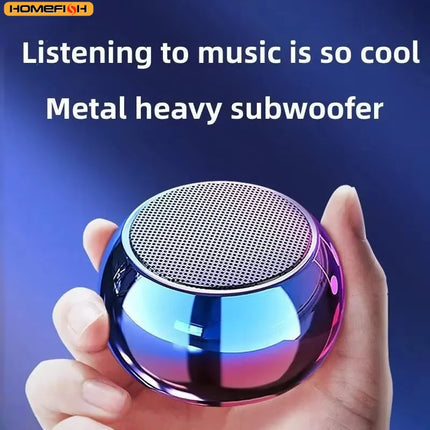 Portable wireless small Bluetooth speaker side angle