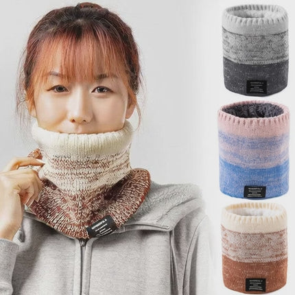 Stretchable snood neck warmer one size fits all