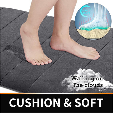 Quick dry memory foam bath mat