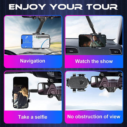 Universal cell phone car mount compatible with iPhone