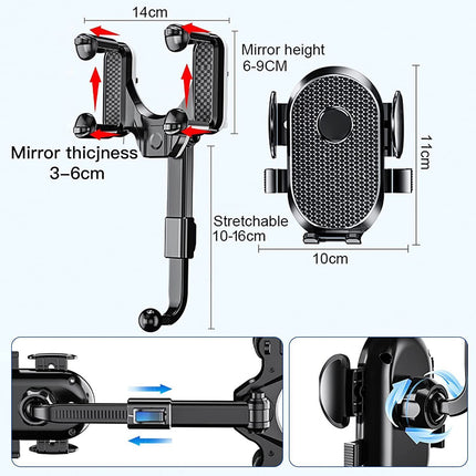 Durable ABS universal cell phone car mount