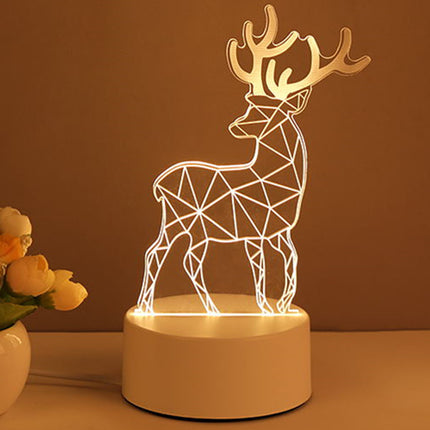Romantic acrylic LED night light for couples