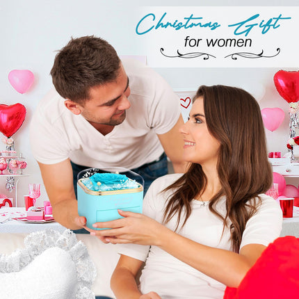 Romantic light blue rose gift for her