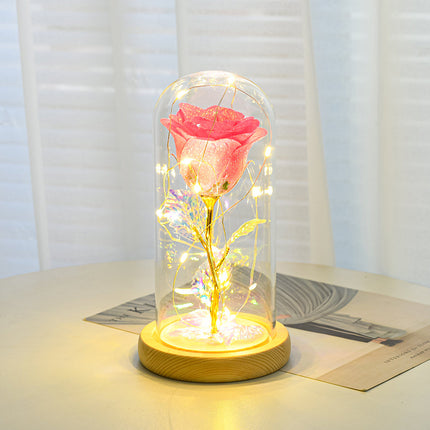 Rose gift for her with LED lighting