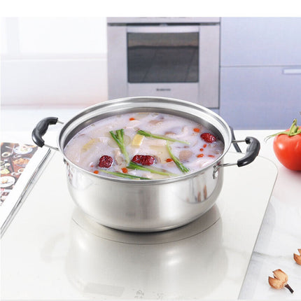 Cooking soups and stews in stainless steel saucepans