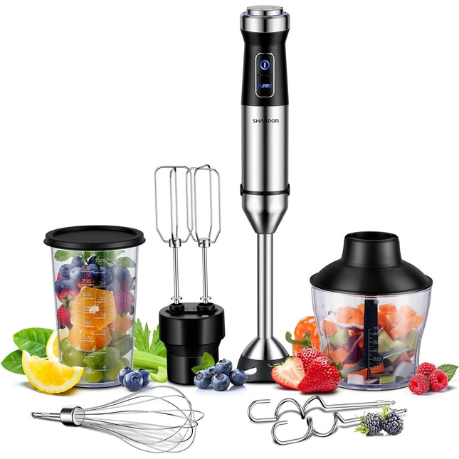 SHARDOR 1200W hand blender 6 in 1