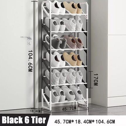 Compact and space-saving shoe rack