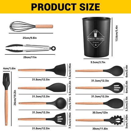 Kitchen utensils size guides