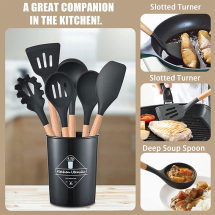 Silicone tongs for cooking and serving