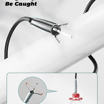 Sink clog remover spring tool