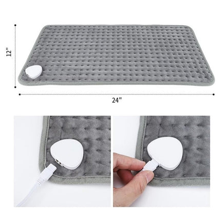 Soft microplush electric heat pad  for comfort - size
