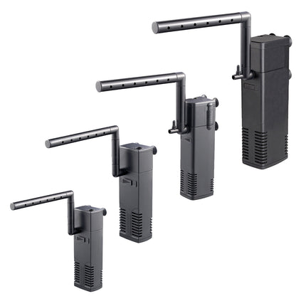 Aquarium filter pump with spray bar and venturi