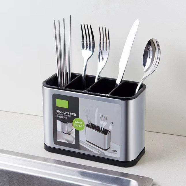 stainless steel cutlery holder