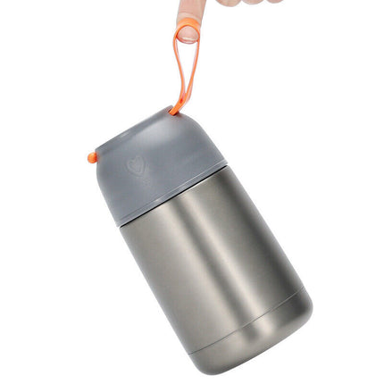 Stainless steel vacuum insulated food soup flask