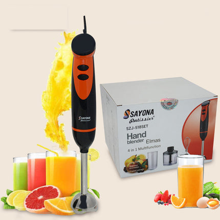 Stainless steel rod electric hand blender