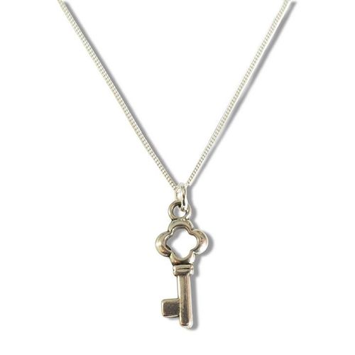 Sterling silver key necklace pendant
