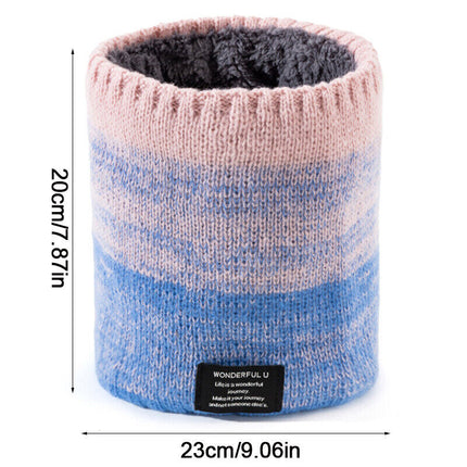 Stretchable snood neck warmer one size fits all