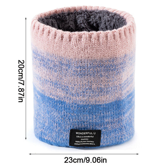 Stretchable snood neck warmer one size fits all