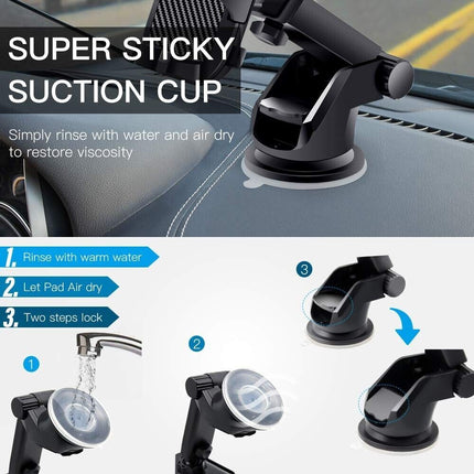 Strong suction cup car phone holder