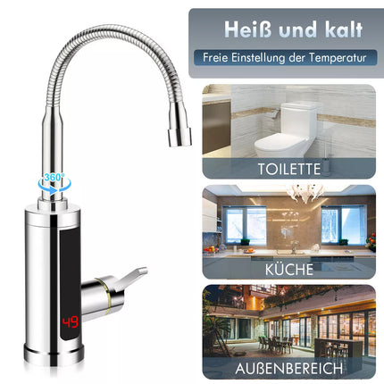 tankless electric hot water heater tap