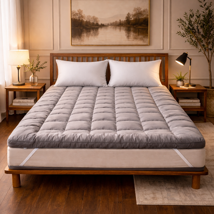 Thick Hotel Quality Mattress Topper – Soft Microfibre Bed Topper UK
