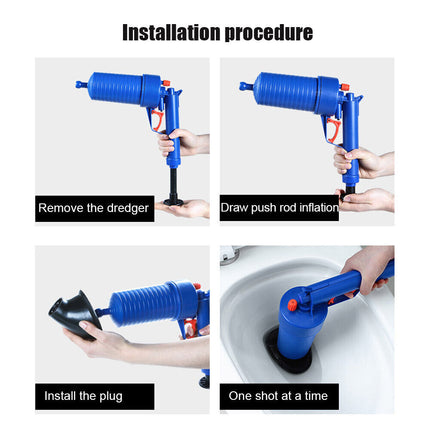 Toilet unblocker plunger for clogged toilets