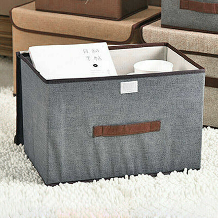 Fabric storage boxes for toys and books