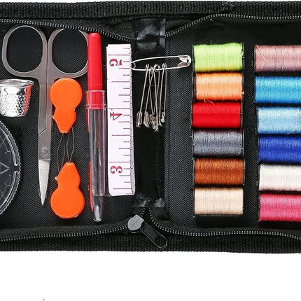70-piece travel sewing kit in portable zip case