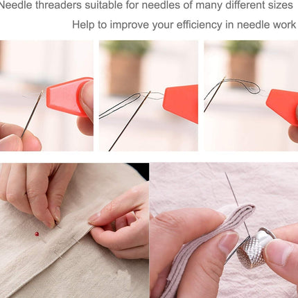 Travel sewing kit with needles and thread spools