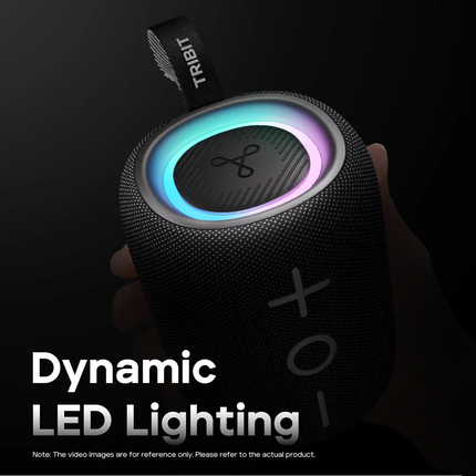 Tribit StormBox Mini speaker at the beach