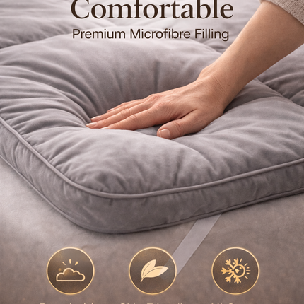 Thick Hotel Quality Mattress Topper – Soft Microfibre Bed Topper UK