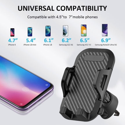 Universal black mobile phone holder for car