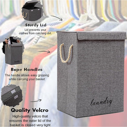 Laundry storage basket for utility room