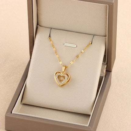 Valentine’s Day heart necklace gift for women