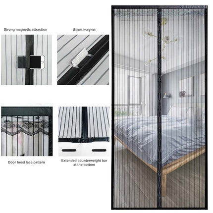 Ventilated mesh fly screen door for airflow
