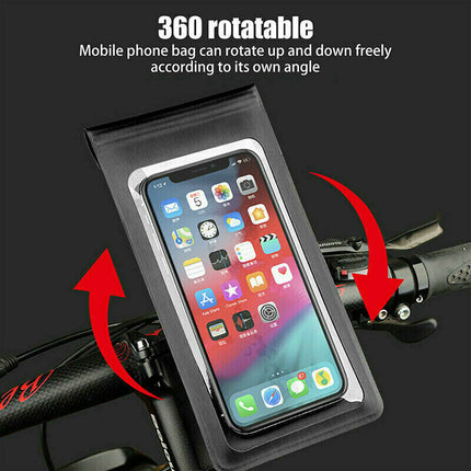 Waterproof motorbike and bicycle phone holder