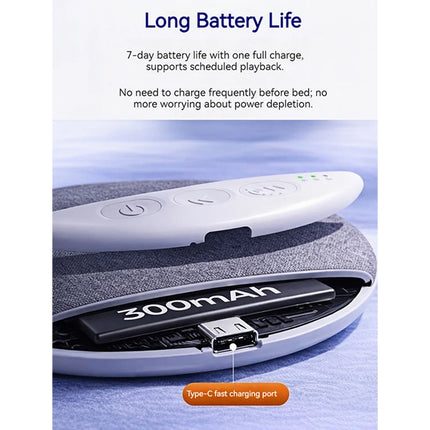 Pillow speaker playing white noise for sleep