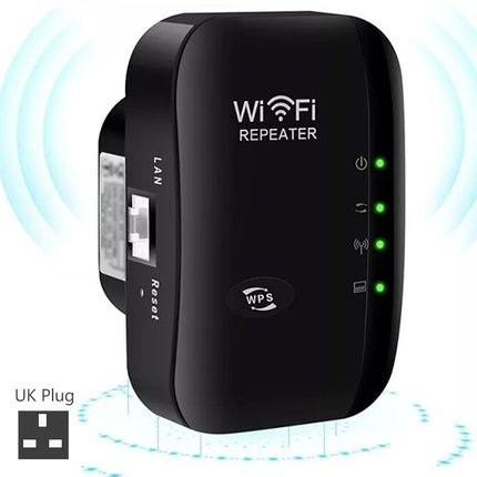 Mini WiFi extender booster 300Mbps black