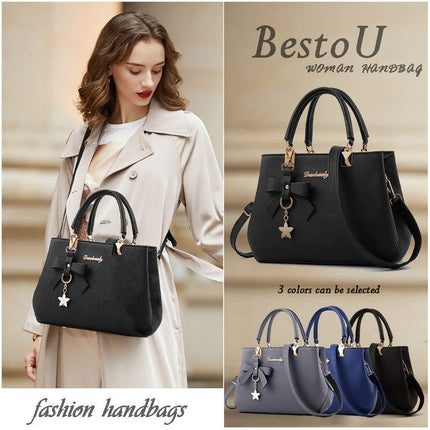 Model wearing the handbag