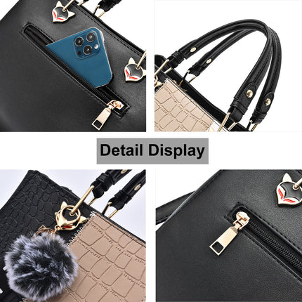 Womens leather handbag colse up